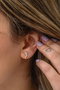 Heliophilia Silver Pendientes de Plata de Ley 925 con Baño de Oro Rosa y Circón